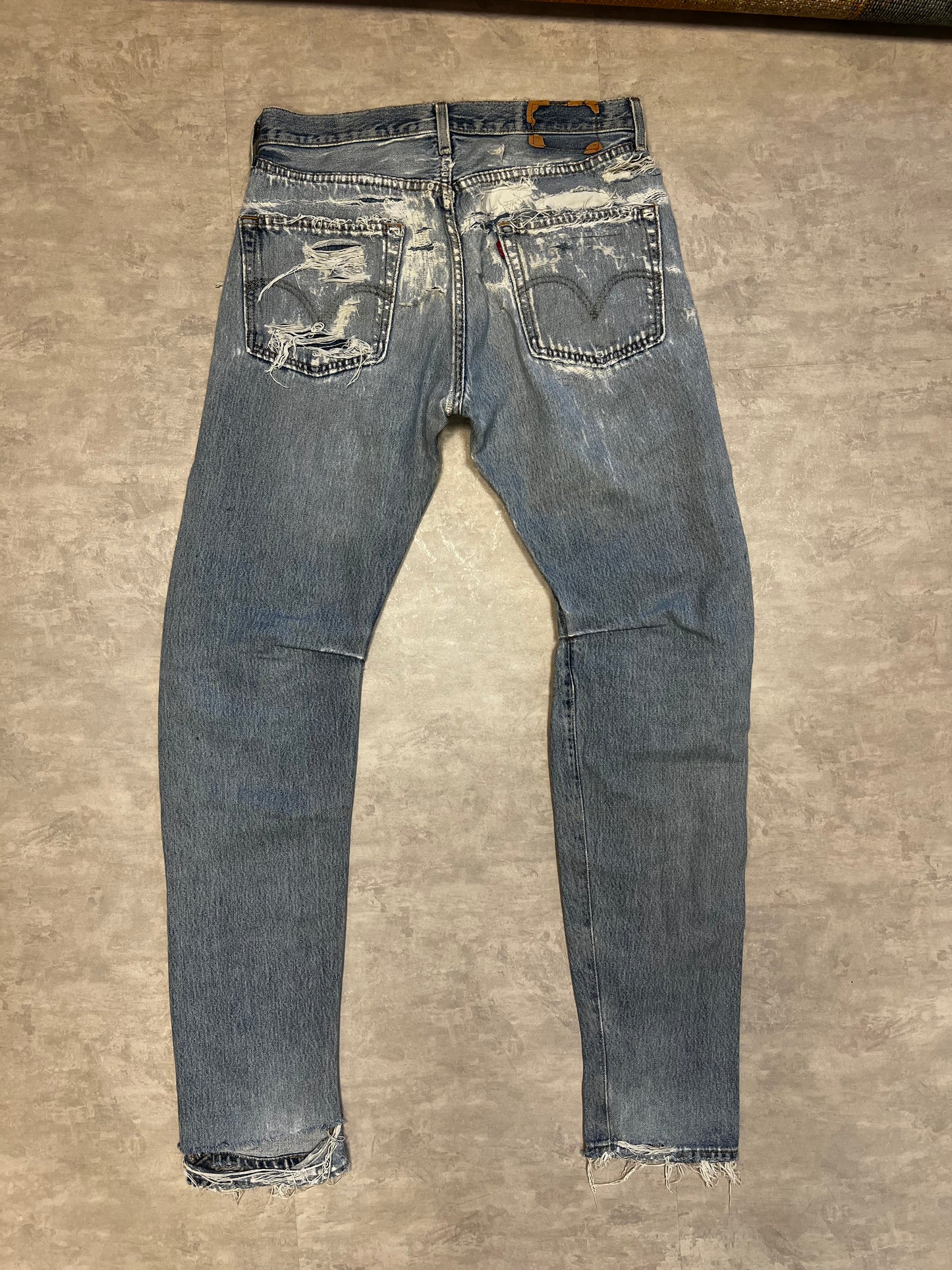 Levi’s 501 distressed 90’ custom
