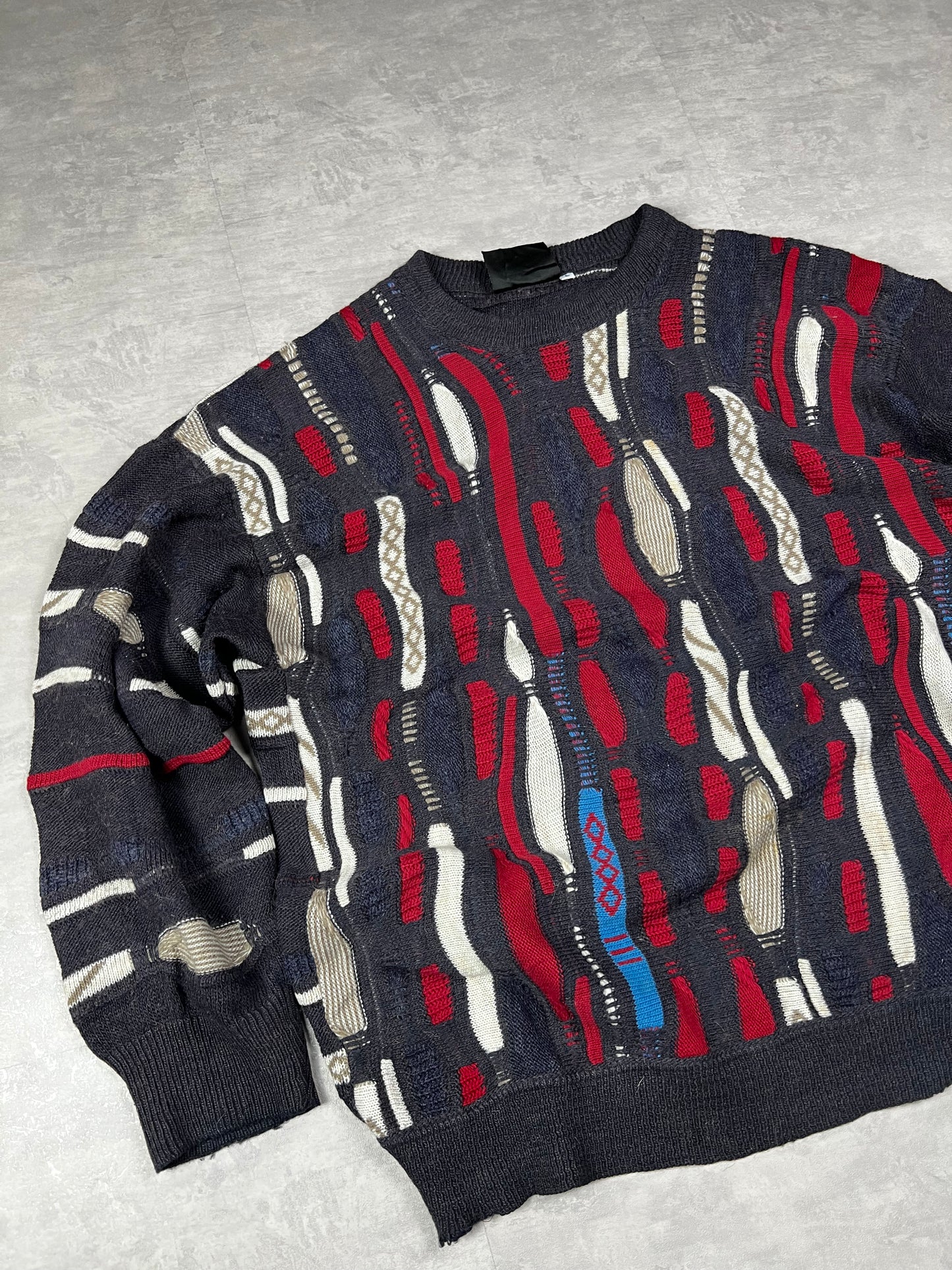 Coogi style sweater made in Italy