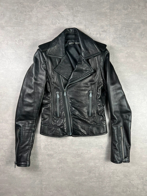 A.P.C】Leather jacket made in France