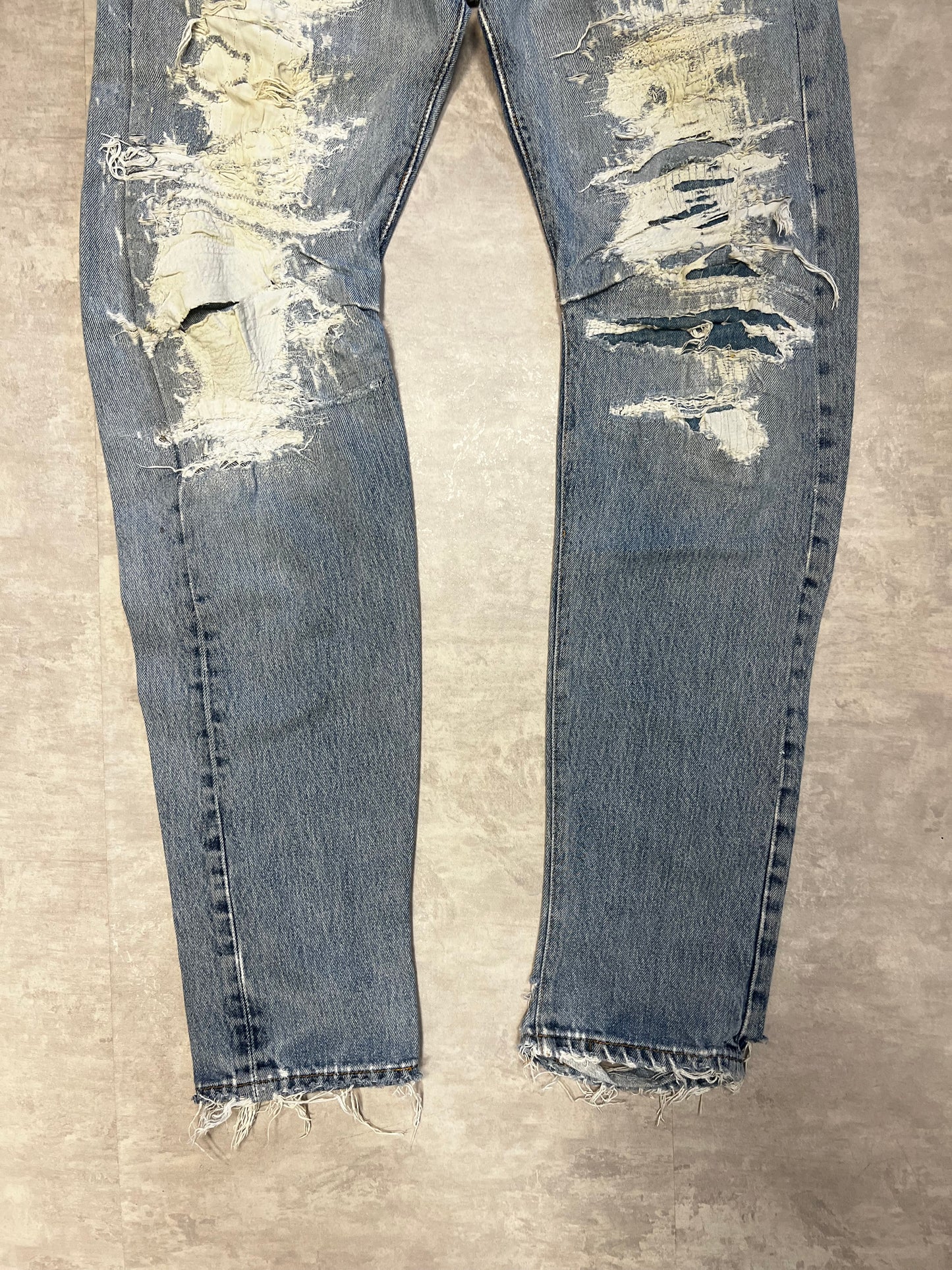 Levi’s 501 distressed 90’ custom