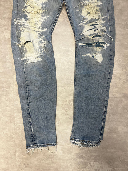 Levi’s 501 distressed 90’ custom