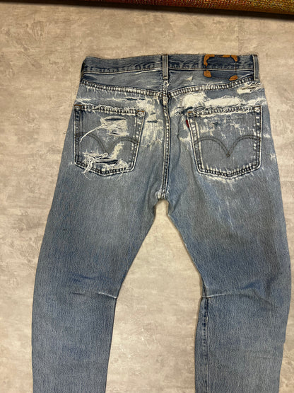 Levi’s 501 distressed 90’ custom