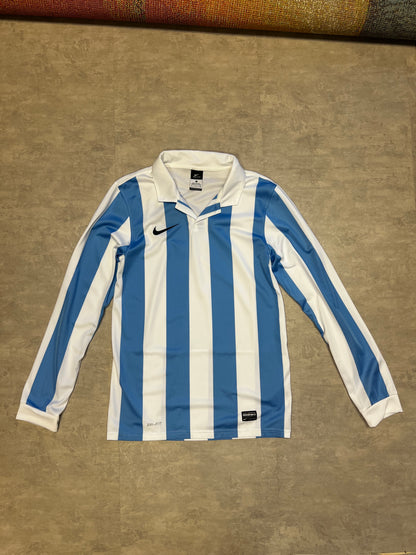 Nike shirt light blue and white long sleeves