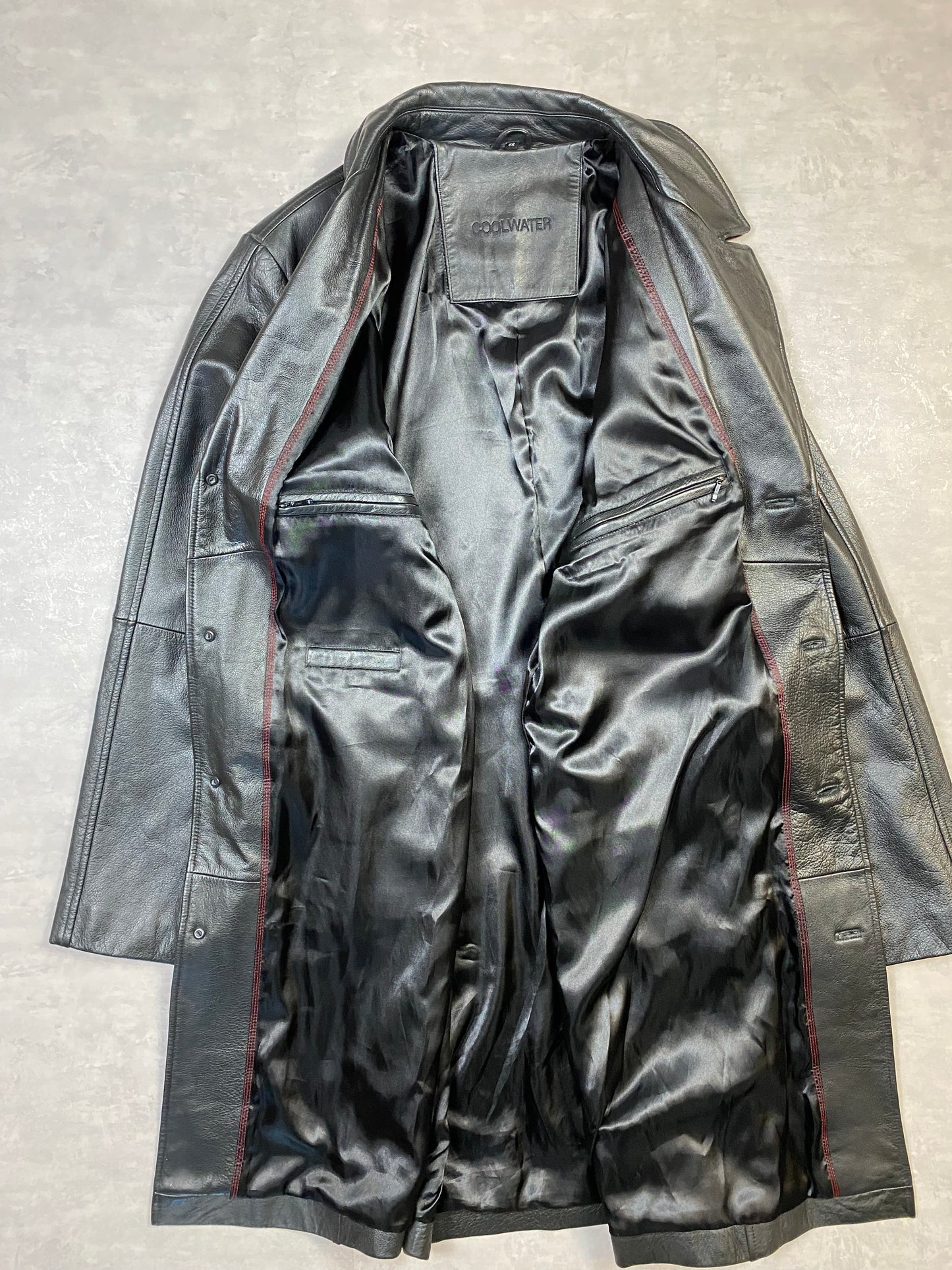 Vintage 100% Leather Coat