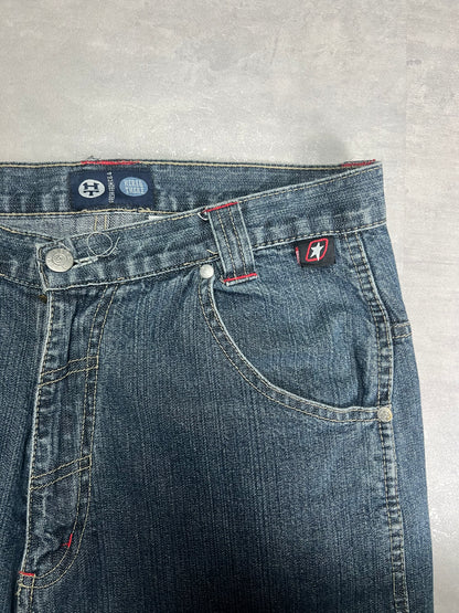 90’ baggy denim carpenter embroidered back pocket