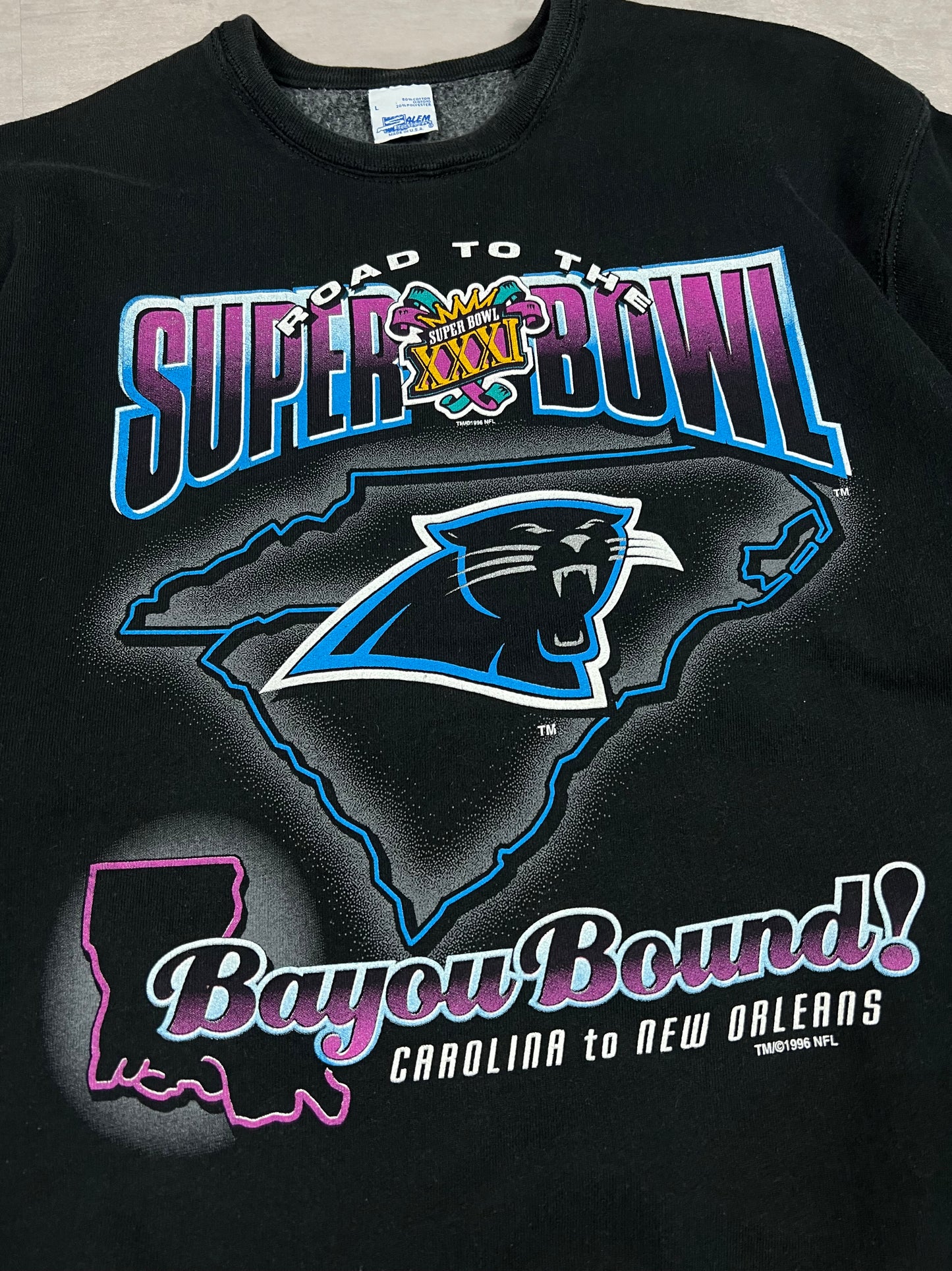 Carolina Panthers Super Bowl 96 sweatshirt