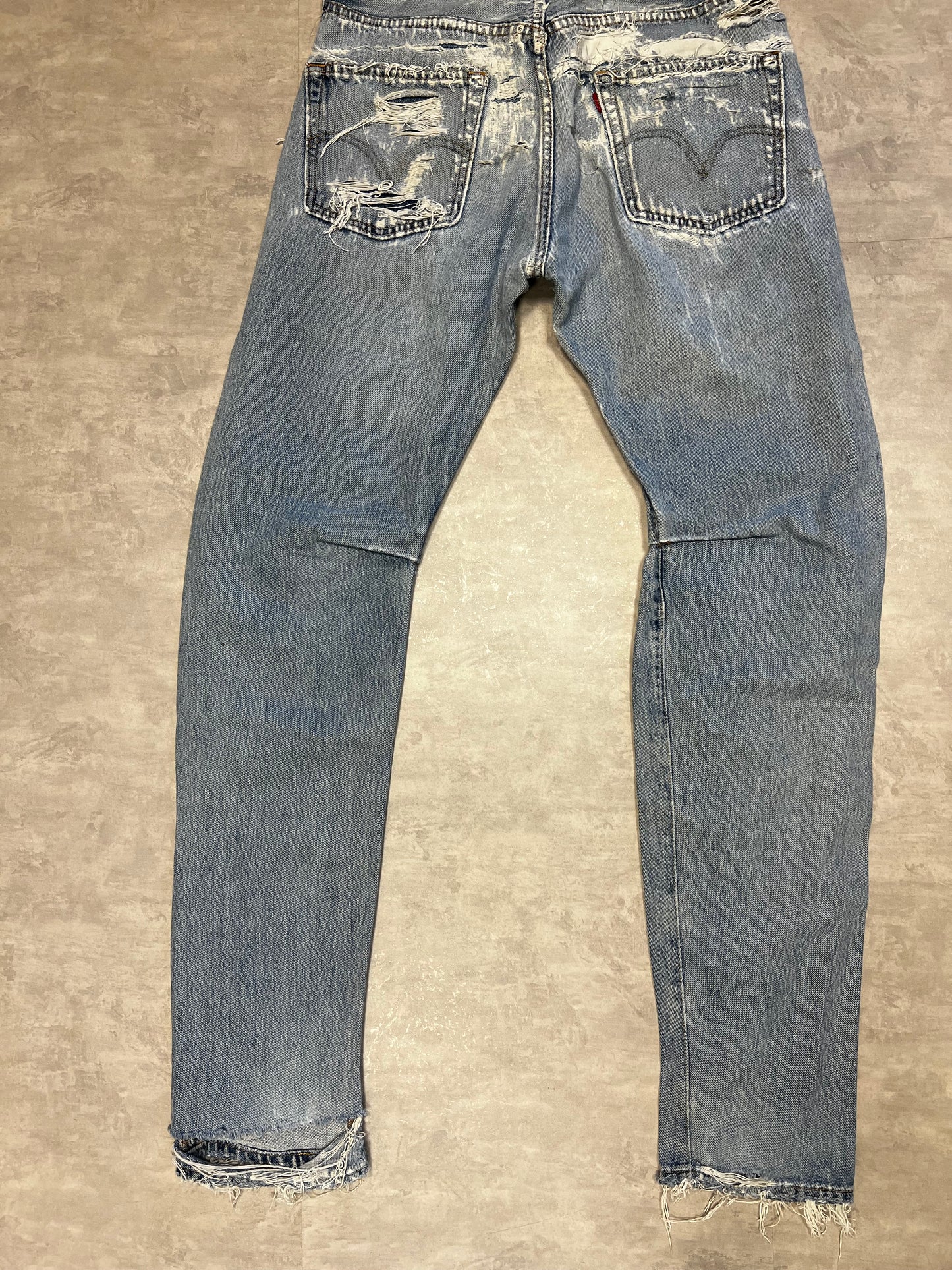 Levi’s 501 distressed 90’ custom
