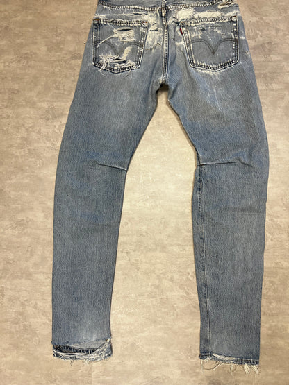 Levi’s 501 distressed 90’ custom