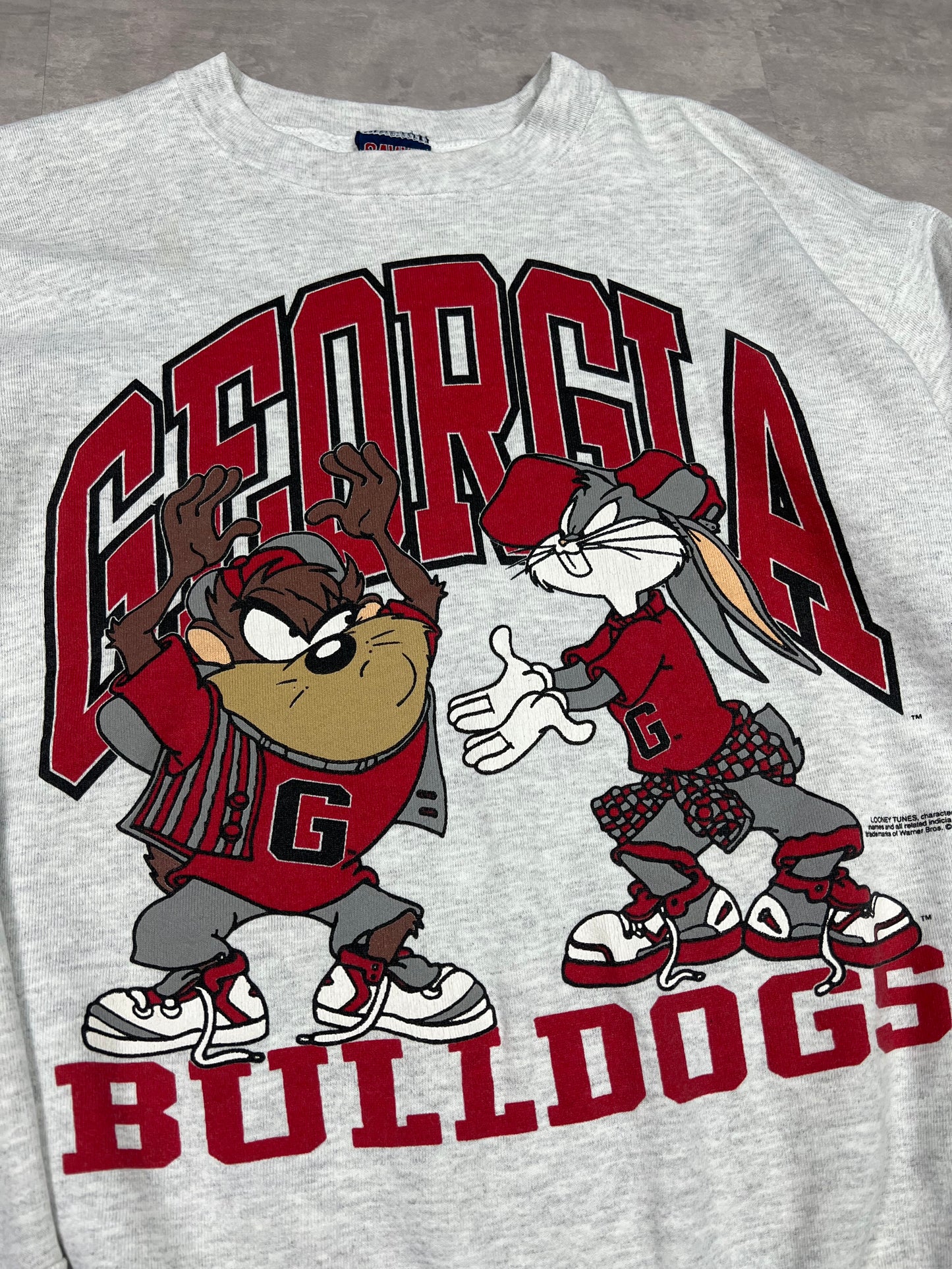 Felpa college Georgia Bulldogs Looney Tunes 1993