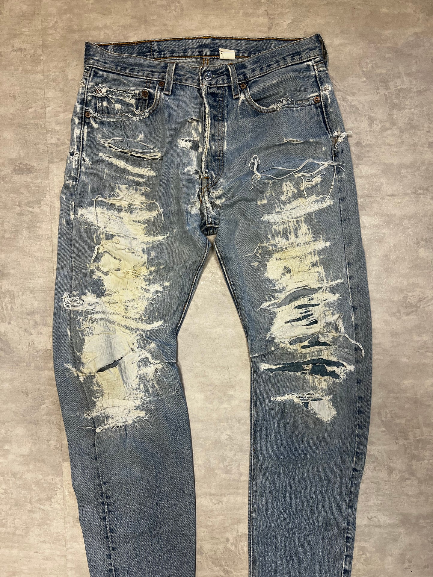 Levi’s 501 distressed 90’ custom