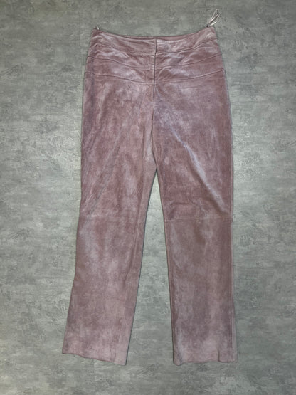 Pink leather pants