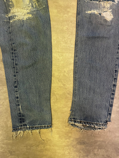 Levi’s 501 distressed 90’ custom