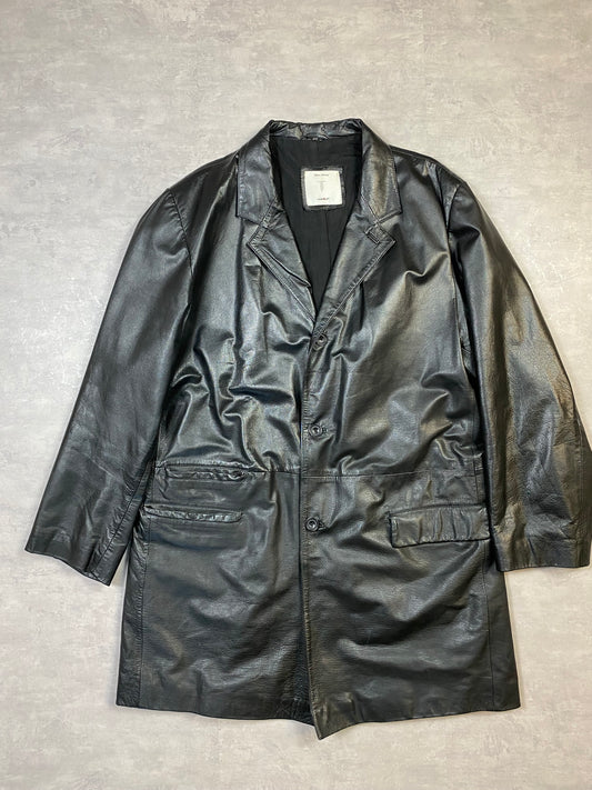 Vintage 100% Italian Leather Coat