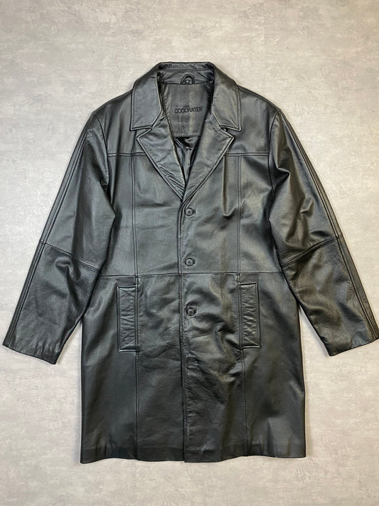 Vintage 100% Leather Coat