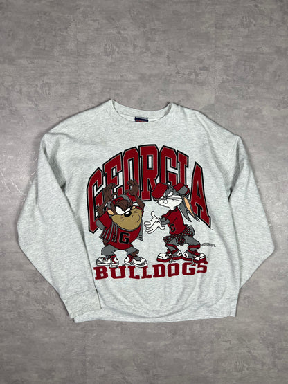 Felpa college Georgia Bulldogs Looney Tunes 1993