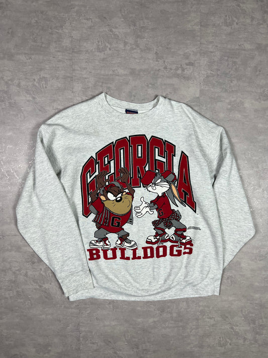 Georgia Bulldogs college sweatshirt Looney Tunes 1993