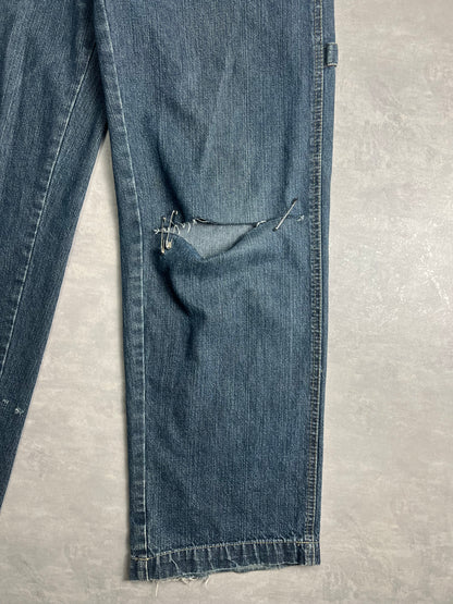 90’ baggy denim carpenter embroidered back pocket