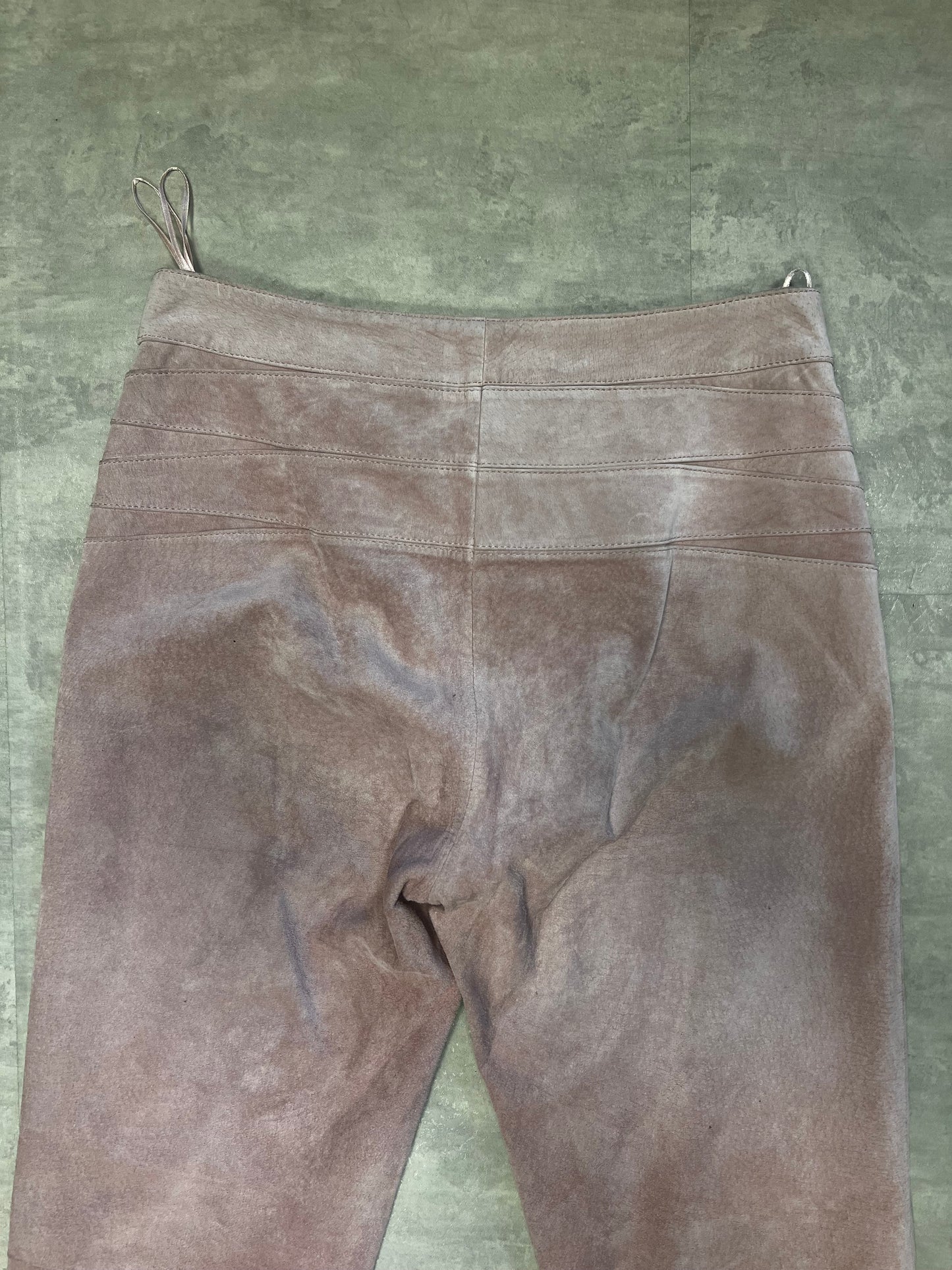 Pink leather pants