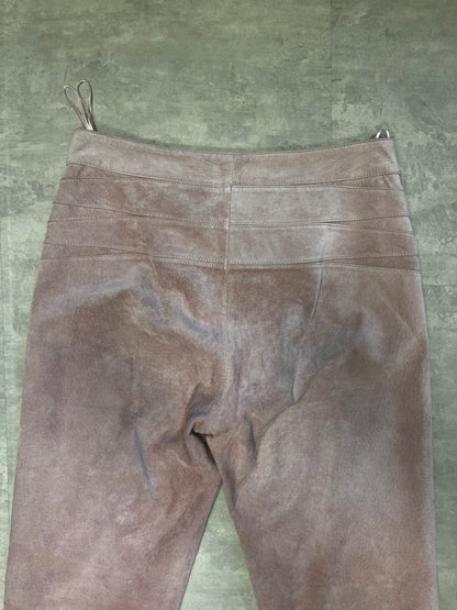 Pink leather pants