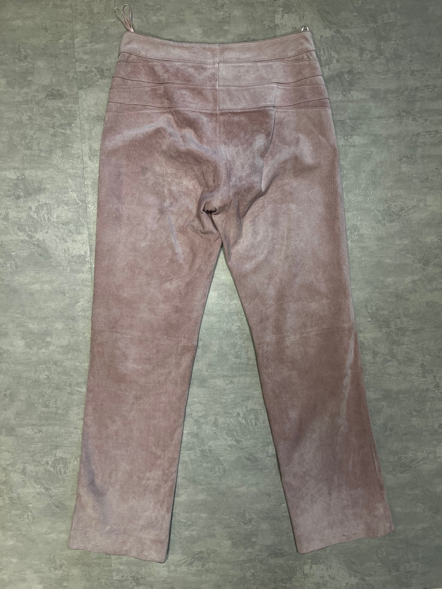 Pink leather pants
