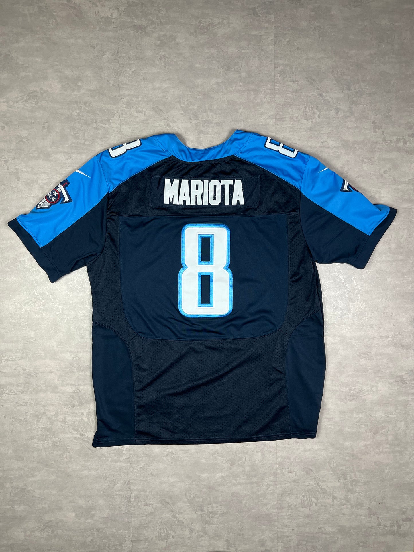 Nike Titans jersey embroidered details