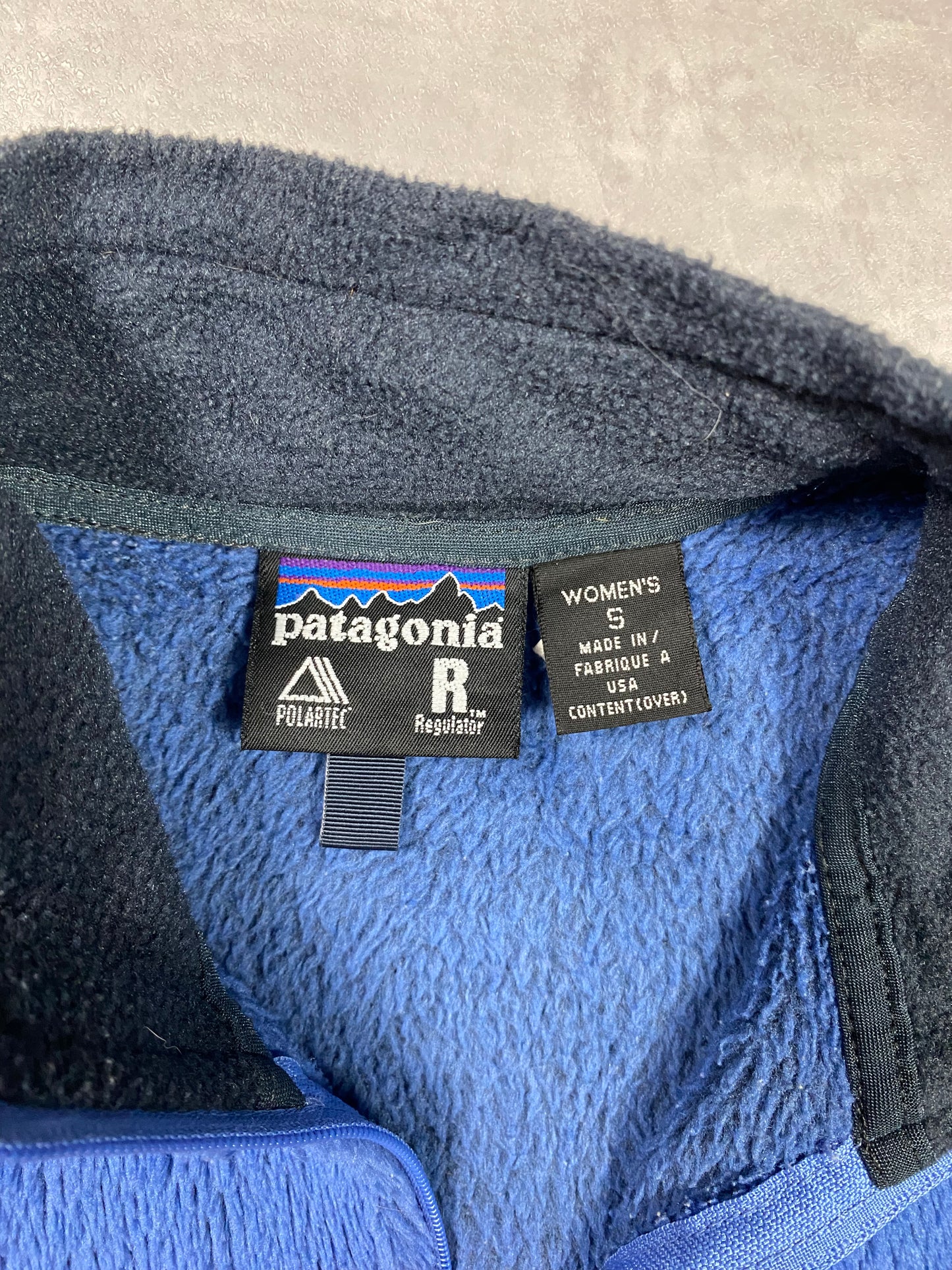 Patagonia Vintage fleece full zip made in USA