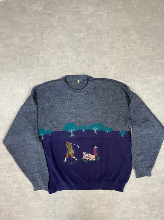 Vintage embroidered sweater made in Italy