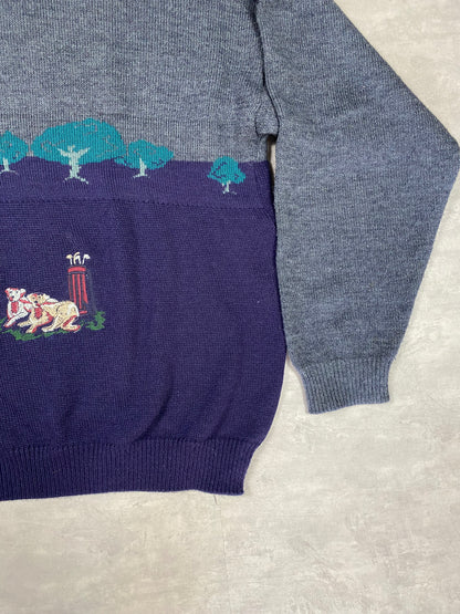 Vintage embroidered sweater made in Italy