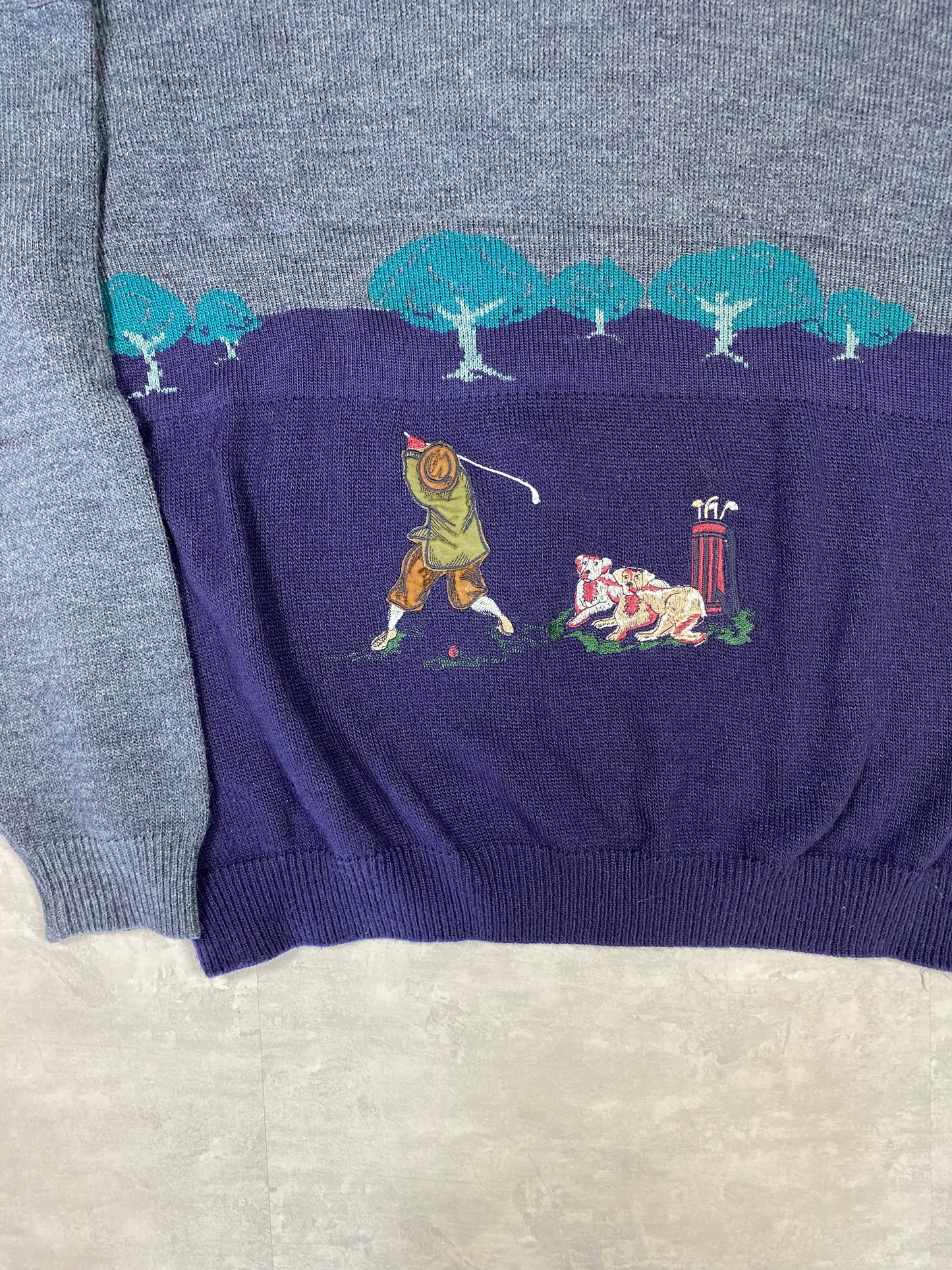 Vintage embroidered sweater made in Italy