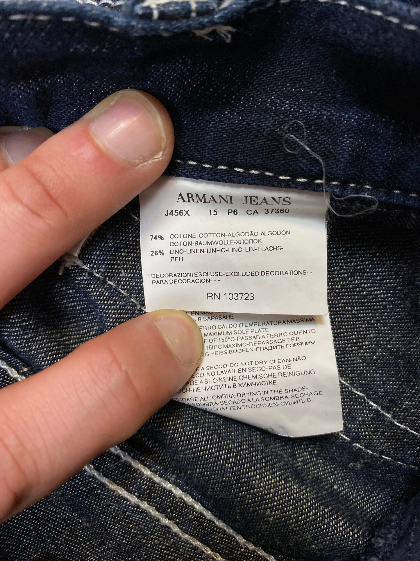 Armani Jeans Blu Navy Denim