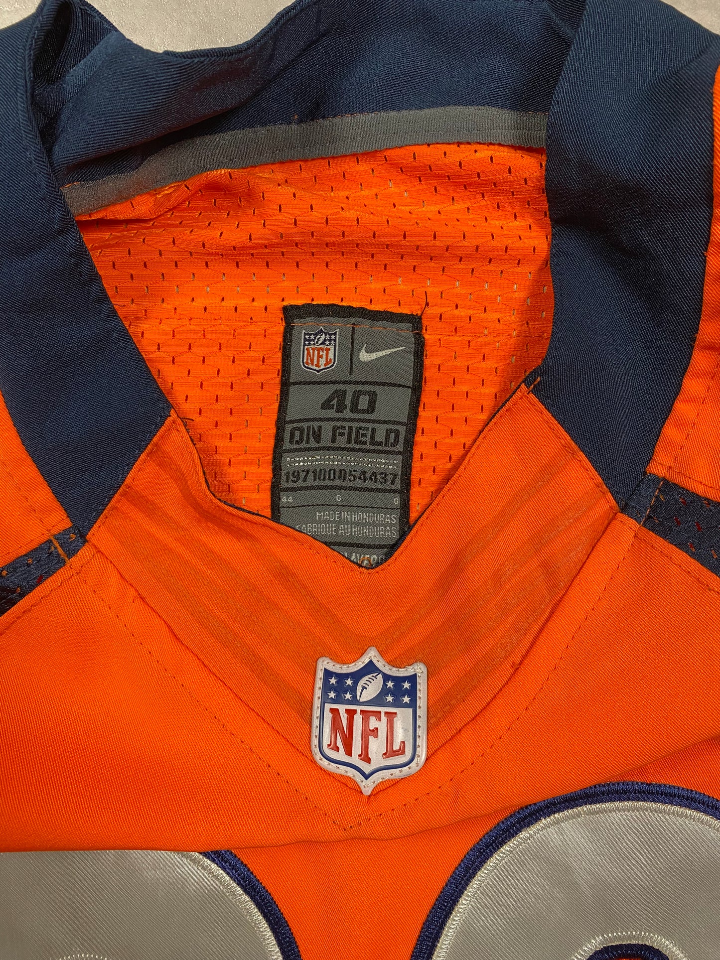 Nike Denver Broncos on field jersey