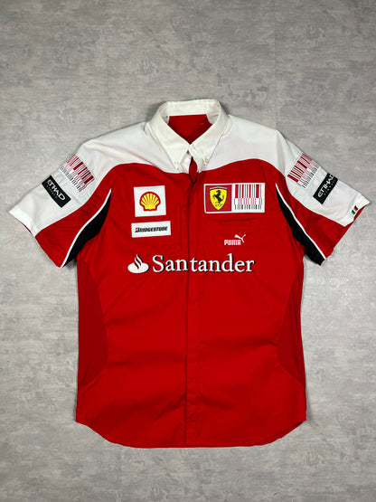 Ferrari racing shirt by Puma embroidered details