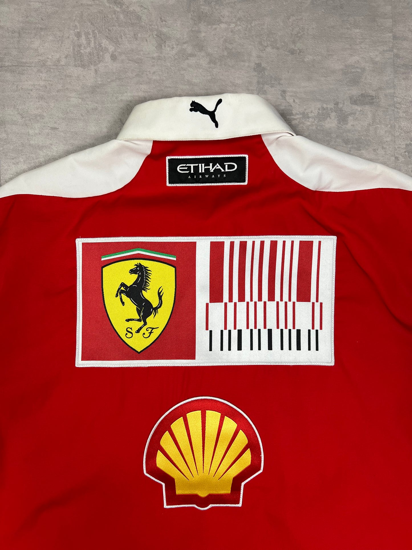 Ferrari racing shirt by Puma embroidered details