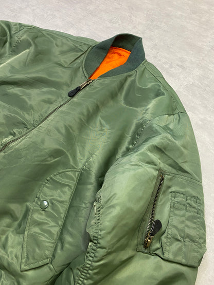 MA-1 Bomber Jacket Green/Orange Reversible