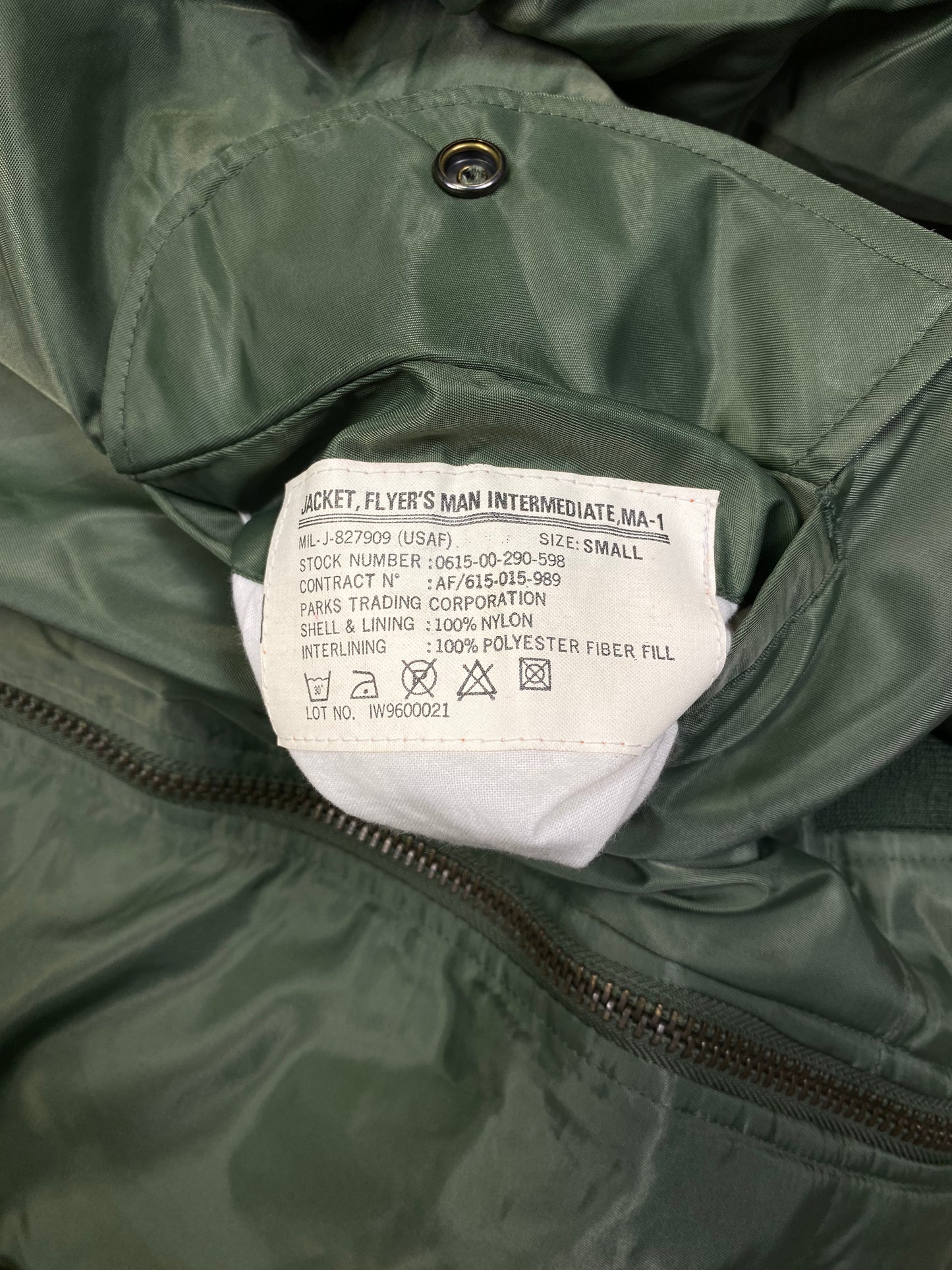 MA-1 Bomber Jacket Green/Orange Reversible