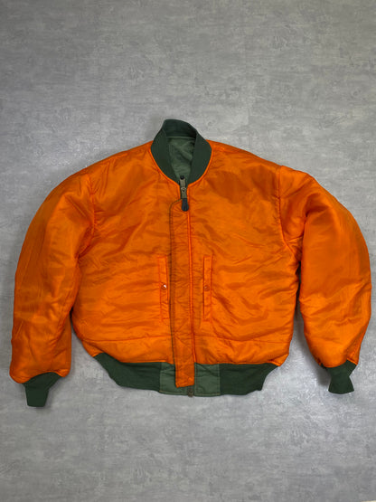 MA-1 Bomber Jacket Green/Orange Reversible