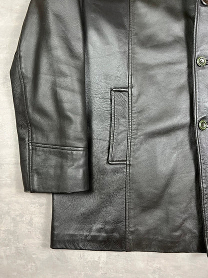 100% real leather coat Conbipel BROWN