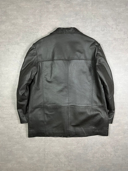 100% real leather coat Conbipel BROWN