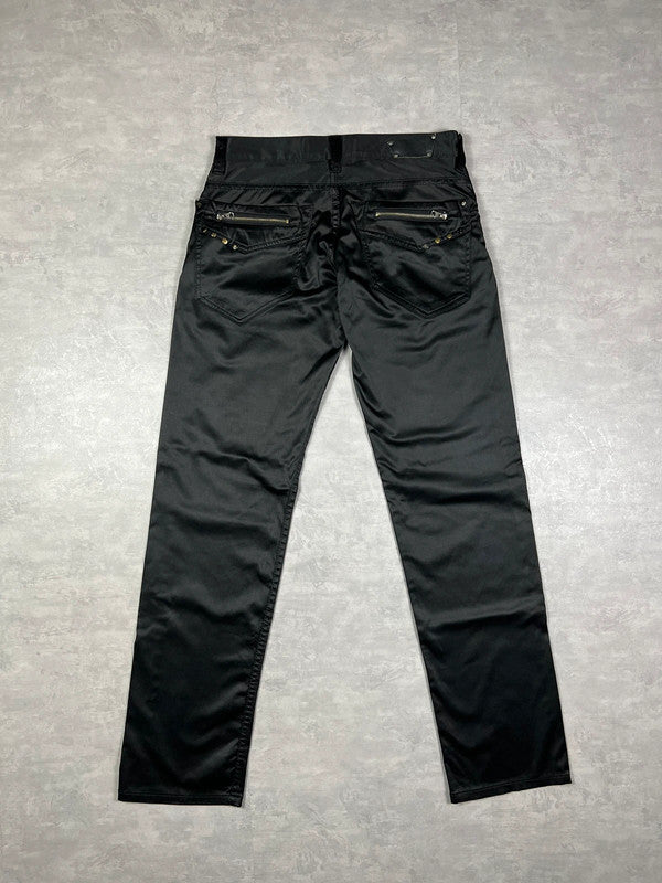 Diesel Y2K pantalone nero lucido