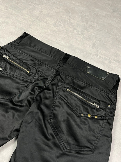 Diesel Y2K pantalone nero lucido