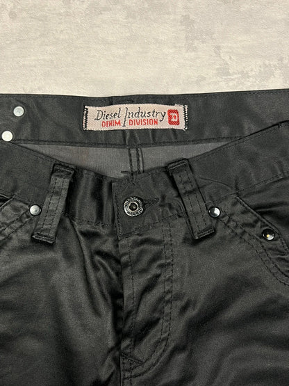 Diesel Y2K pantalone nero lucido