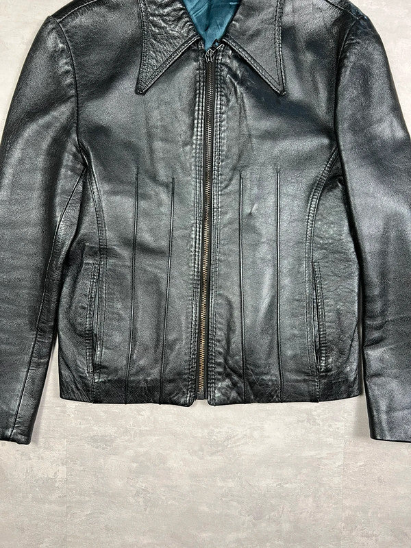 Real leather vintage jacket