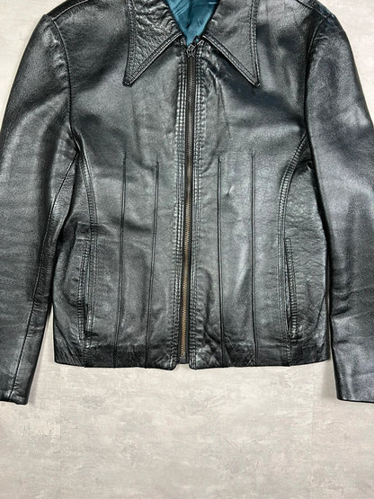 Real leather vintage jacket