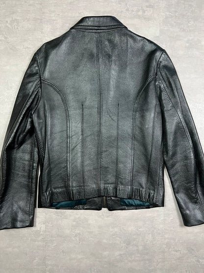 Real leather vintage jacket