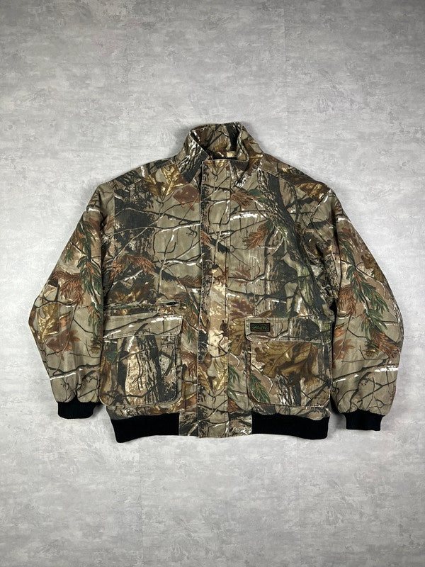 Real tree hunter bomber jacket