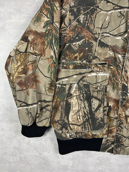 Real tree hunter bomber jacket