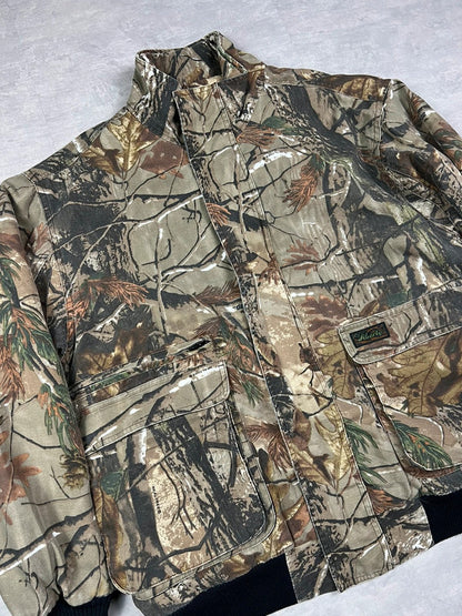 Real tree hunter bomber jacket