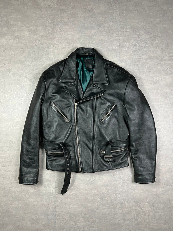 Real leather motorcycle jacket (2.7 kg) – VVS Vintage