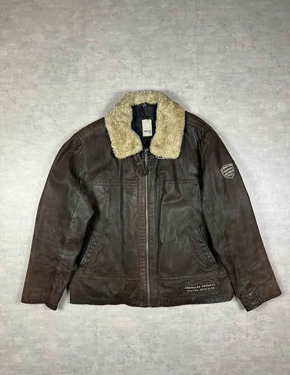 Leather Air Force pilot jacket