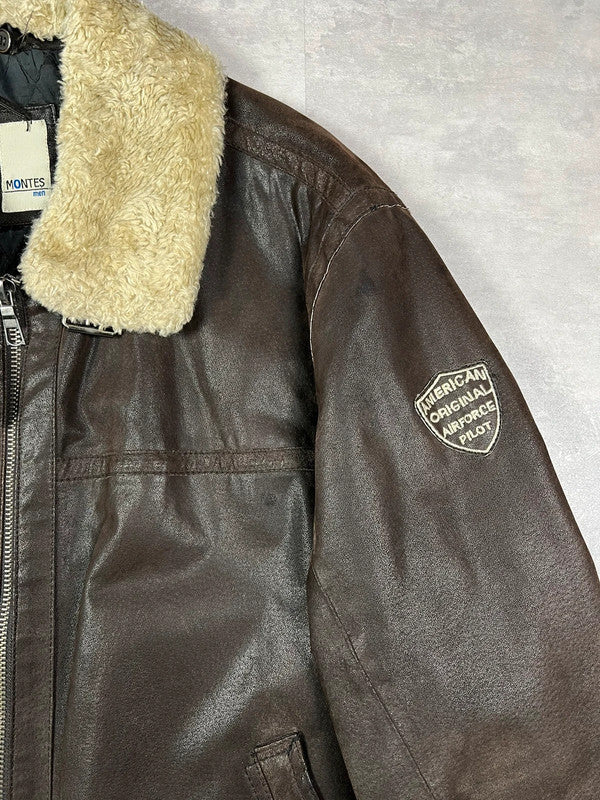 Leather Air Force pilot jacket